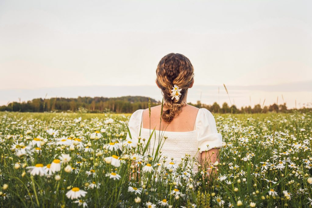 photo of woman on her wedding day