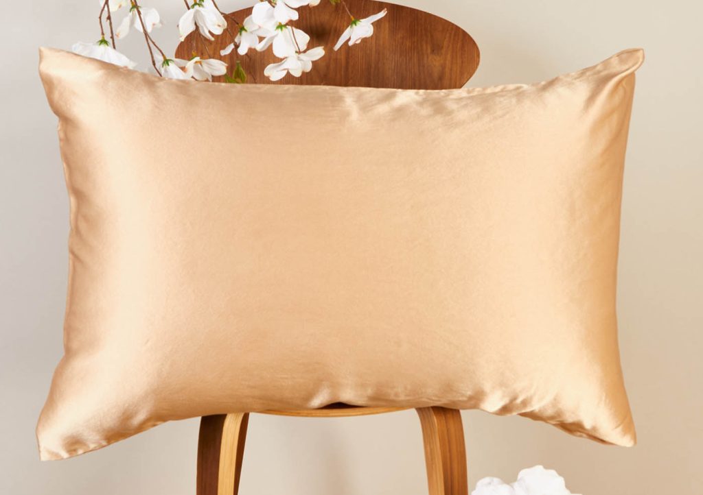 Photo of silk pillow