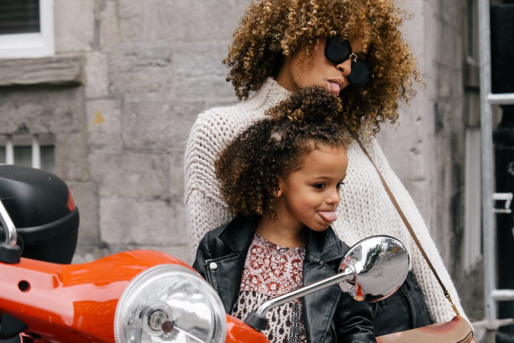 photo of mother and daughter