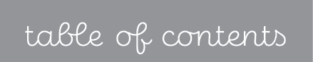 table of contents