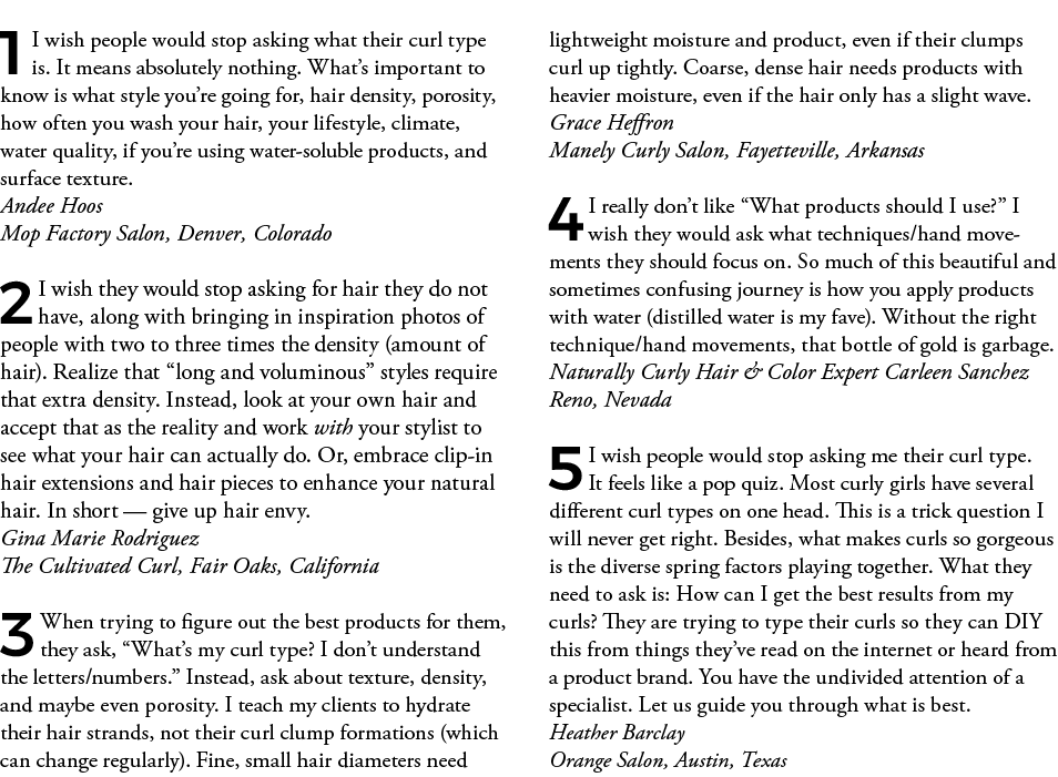 1I wish people would stop asking what their curl type is  It means absolutely nothing  What s important to know is wh   