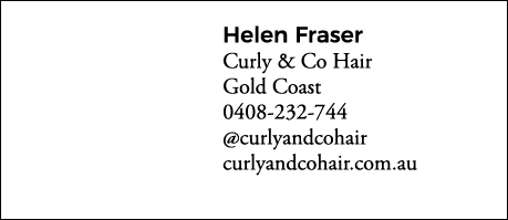 Helen Fraser Curly & Co Hair Gold Coast 0408-232-744  curlyandcohair curlyandcohair com au
