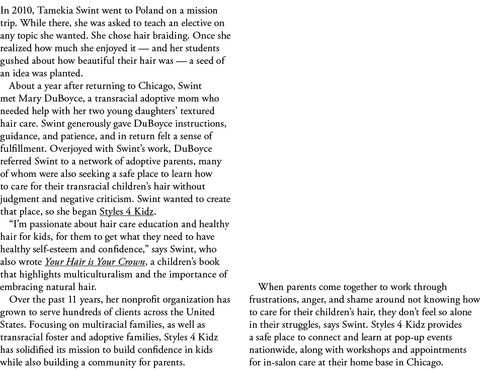 In 2010, Tamekia Swint went to Poland on a mission trip  While there, she was asked to teach an elective on any topic   