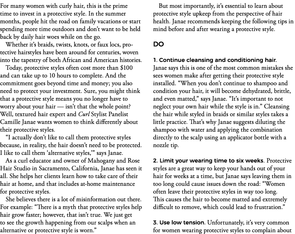 For many women with curly hair, this is the prime time to invest in a protective style  In the summer months, people    