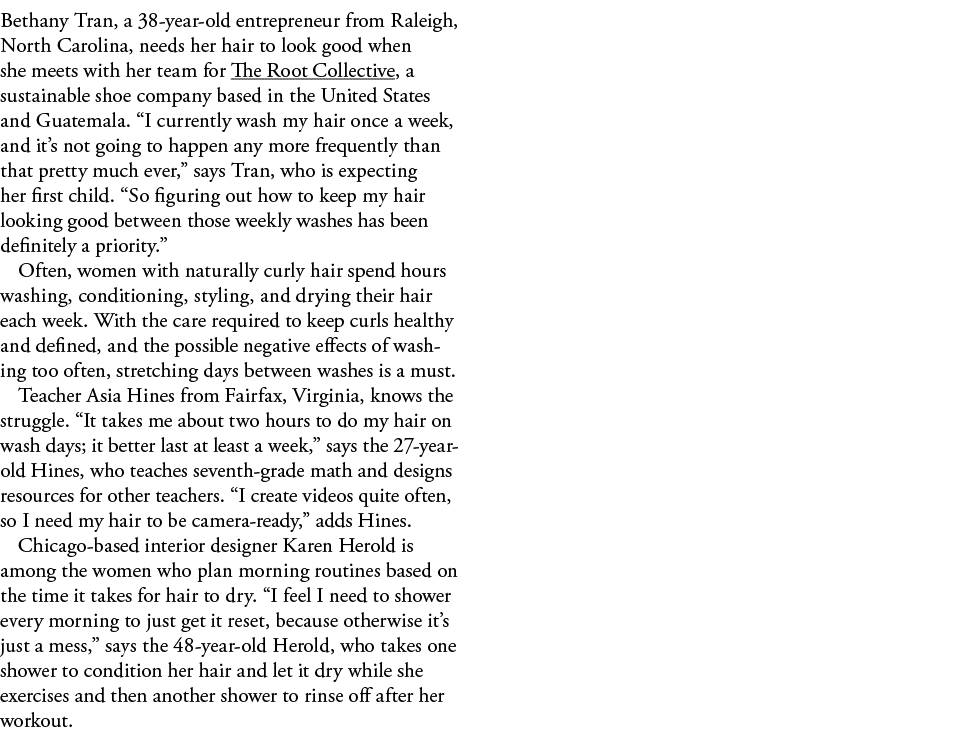 Bethany Tran, a 38-year-old entrepreneur from Raleigh, North Carolina, needs her hair to look good when she meets wit   