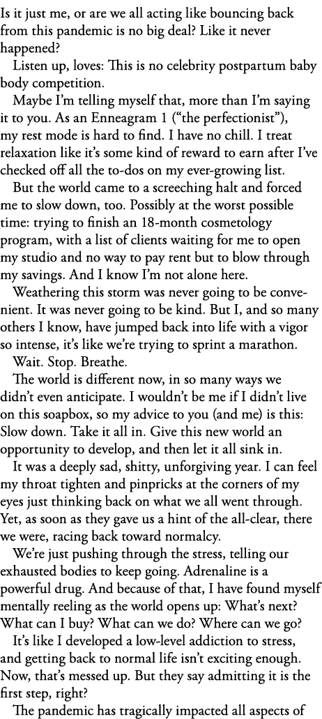 Is it just me, or are we all acting like bouncing back from this pandemic is no big deal  Like it never happened  Lis   